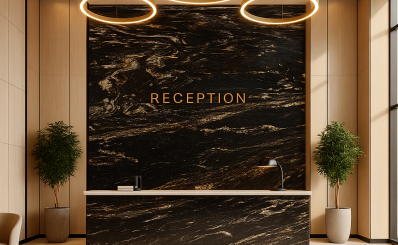 Titanium Gold Granite Cladding