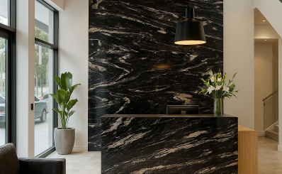 Titanium Gold Granite Cladding